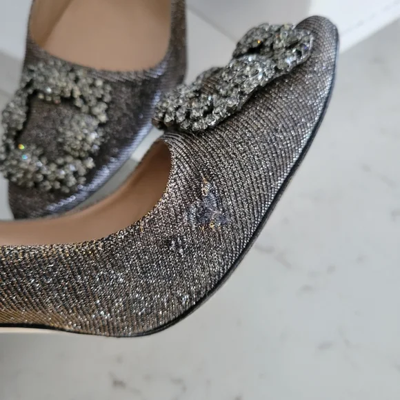 Manolo Blahnik Hangisi Jeweled Heels - Picture 5 of 10
